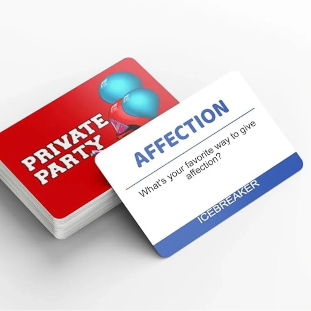 Naughty Party Couples Activity Cards - White/Red